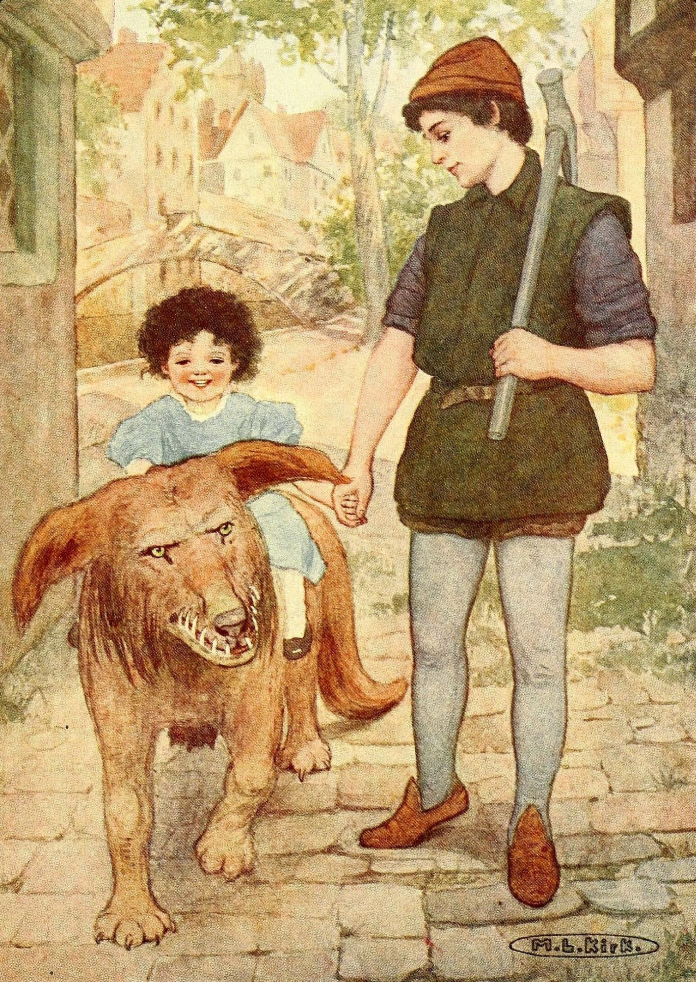 Posterazzi The Princess & the Curdie 1908 He set her on Linas back Canvas Art - Maria Kirk (24 x 36)