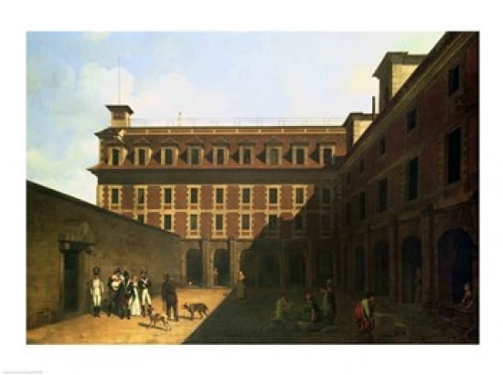 Posterazzi The Prison des Madelonnettes Canvas Art - Louis-Leopold Boilly (36 x 24)