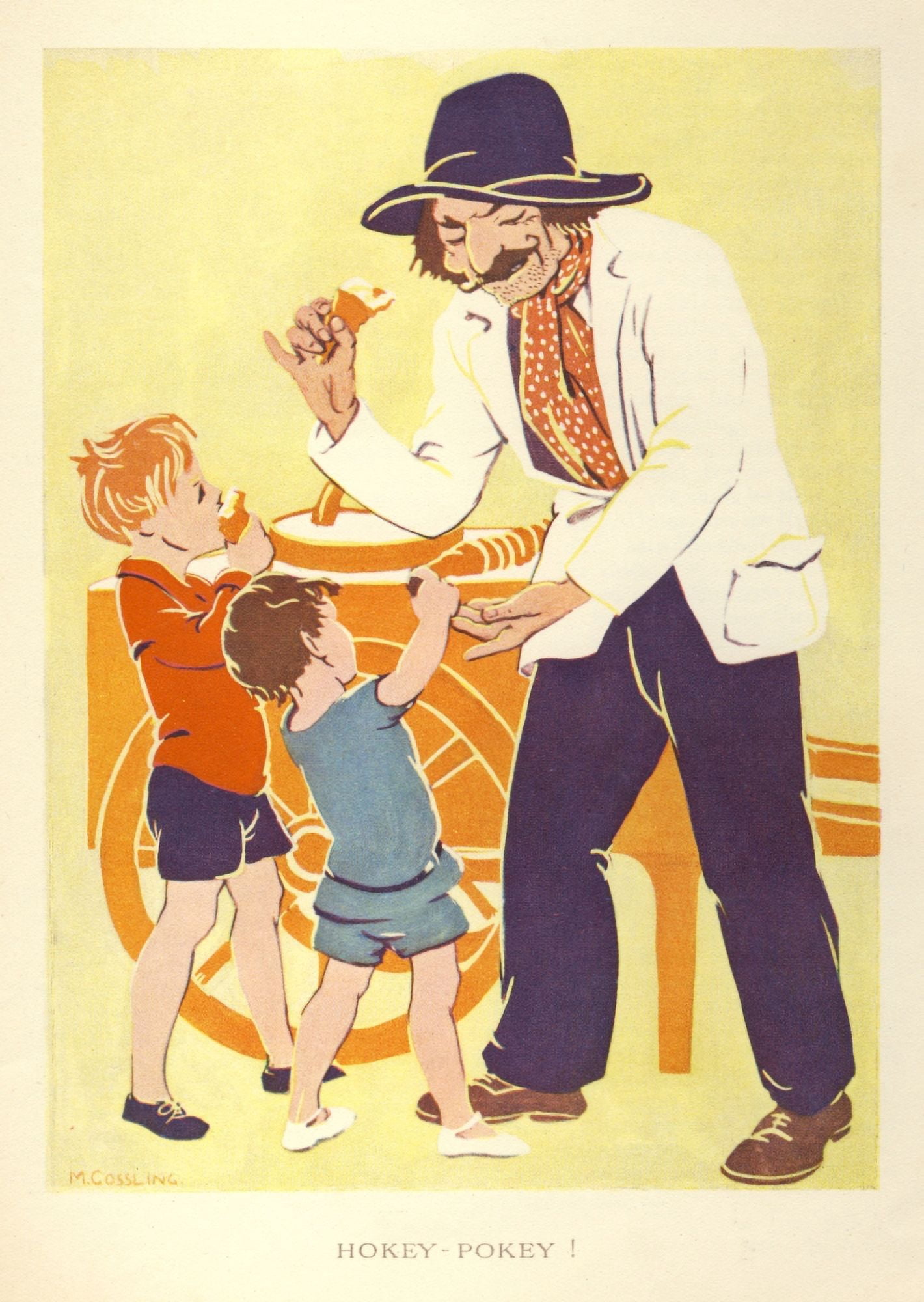 Posterazzi The Prize for Girls and Boys 1920s Man and children Canvas Art - Marjorie Gossling (24 x 36)