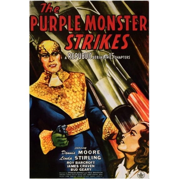 Posterazzi The Purple Monster Strikes Movie Poster - 27 x 40 in.