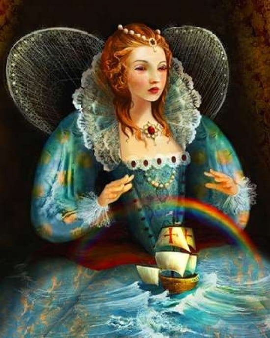 Posterazzi The Queen and the Explorer Canvas Art - Meluseena (24 x 30)