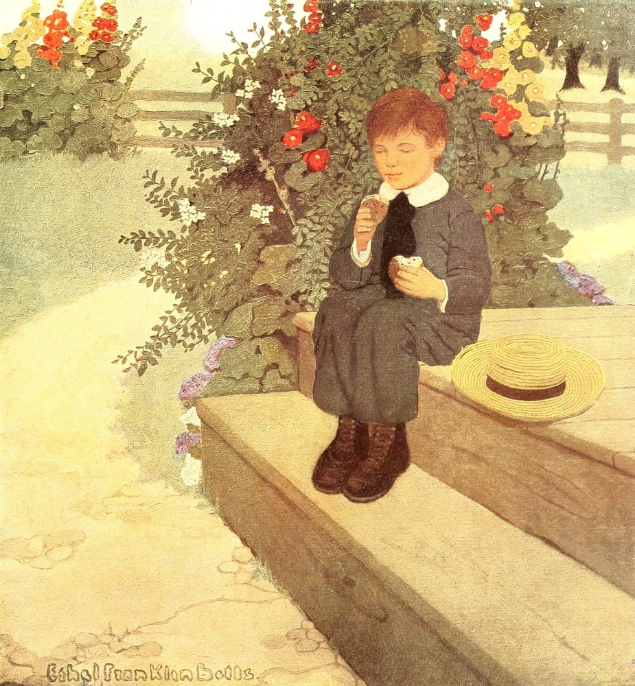 Posterazzi The Raggedy Man 1907 Current buns Canvas Art - Ethel Franklin Betts (24 x 36)