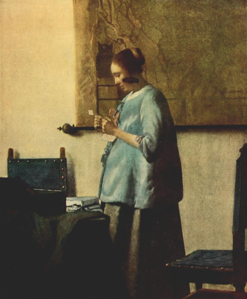 Posterazzi The Reader Vermeer 1937 Canvas Art - Johannes Vermeer (24 x 36)