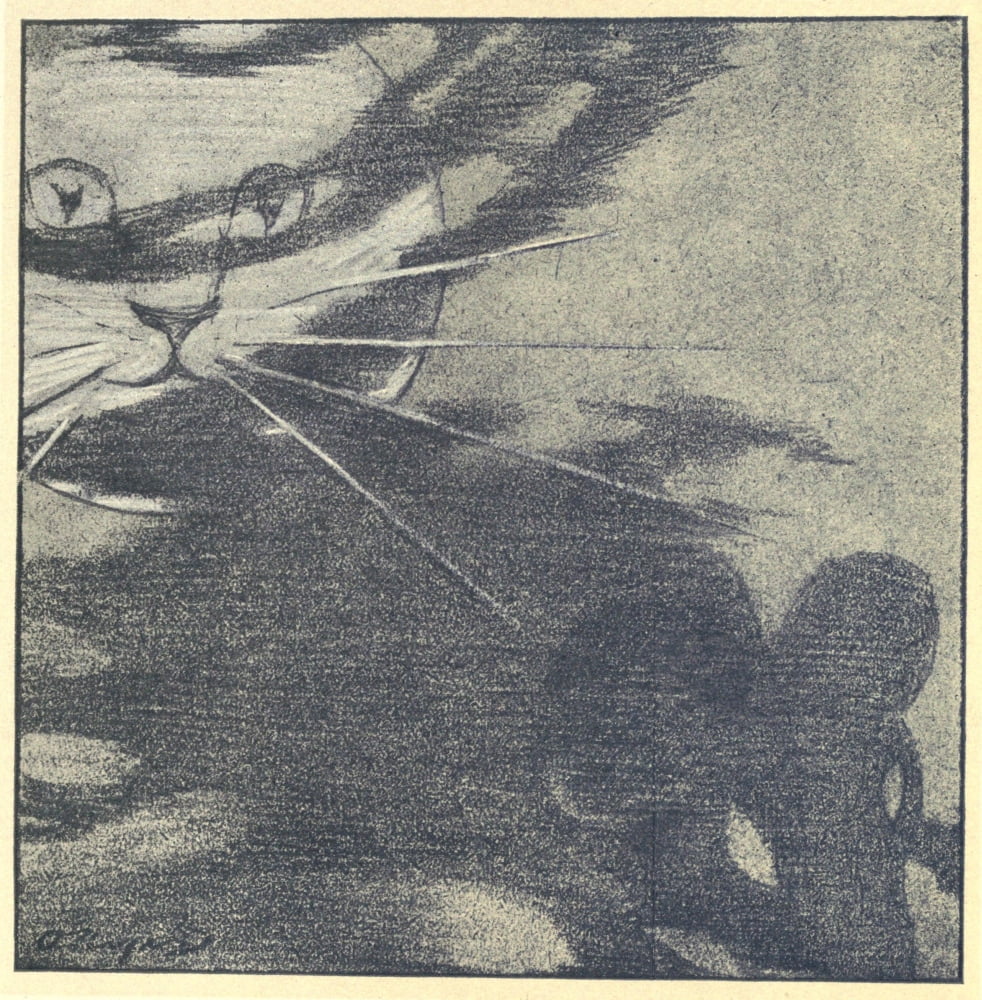 Posterazzi The Rubaiyat of a Persian Kitten 1906 Scary Canvas Art - Oliver Herford (24 x 36)