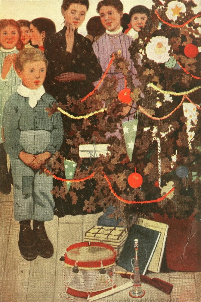 Posterazzi The Runaway Boy 1906 Christmas Canvas Art - Ethel Franklin Betts (24 x 36)