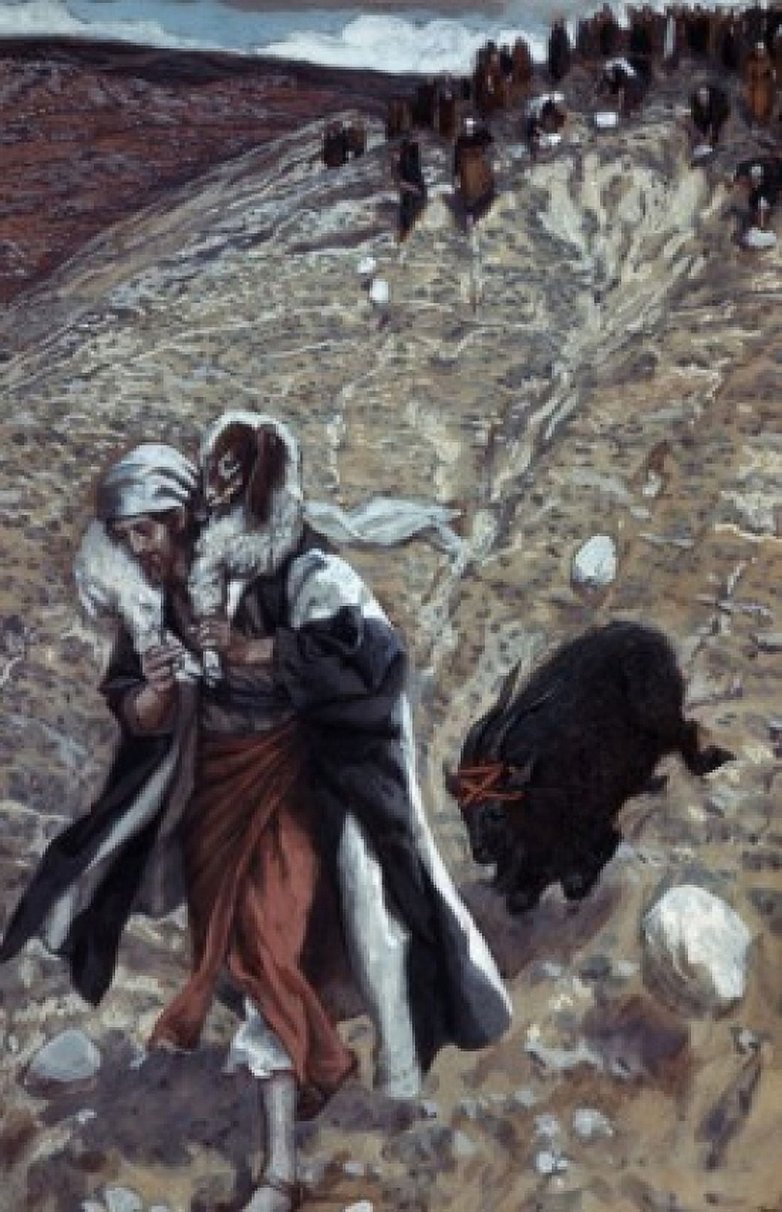 Posterazzi The Scape-Goat James Tissot (1836-1902 French) Canvas Art - James Tissot (24 x 36)