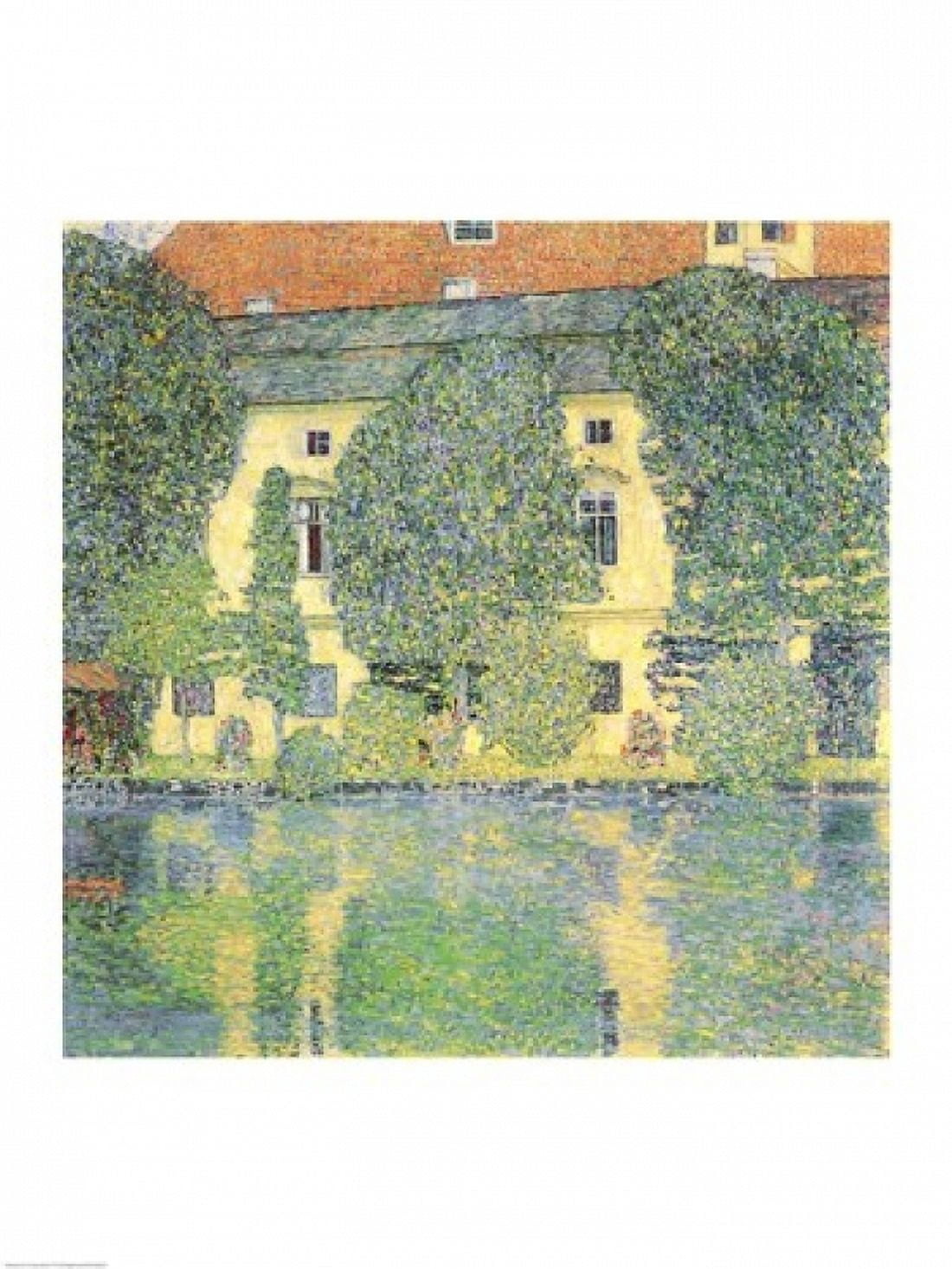 Posterazzi The Schloss Kammer on the Attersee III 1910 Canvas Art - Gustav Klimt (24 x 36)