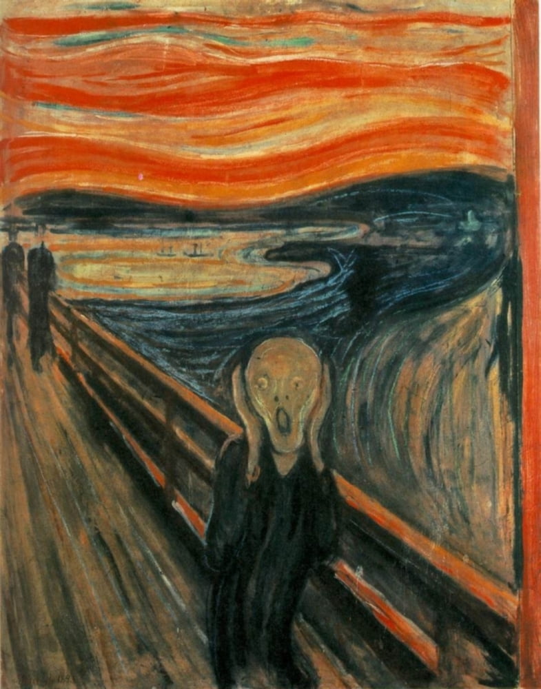 Posterazzi The Scream 1893 Canvas Art - Edvard Munch (24 x 36)