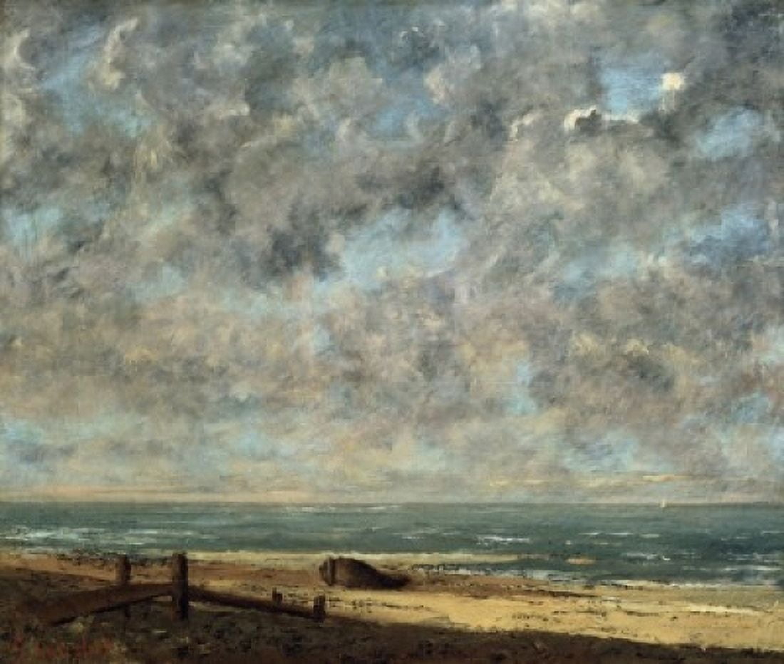 Posterazzi The Sea Gustave Courbet (1819-1877 French) Musee des Beaux-Arts Caen France Canvas Art - Gustave Courbet (24 x 36)