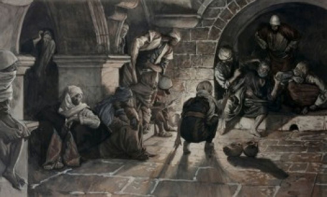 Posterazzi The Second Denial of Peter James Tissot (1836-1902French) Canvas Art - James Tissot (24 x 36)