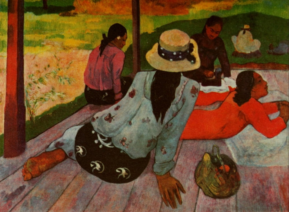 Posterazzi The Siesta 1893 Canvas Art - P Gauguin (24 x 36)