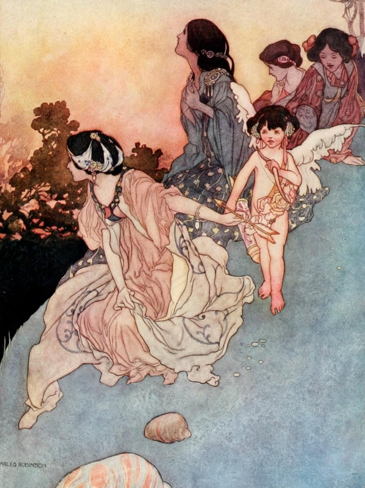 Posterazzi The Songs & Sonnets 1915 These lovers cry Canvas Art - Charles Robinson (24 x 36)