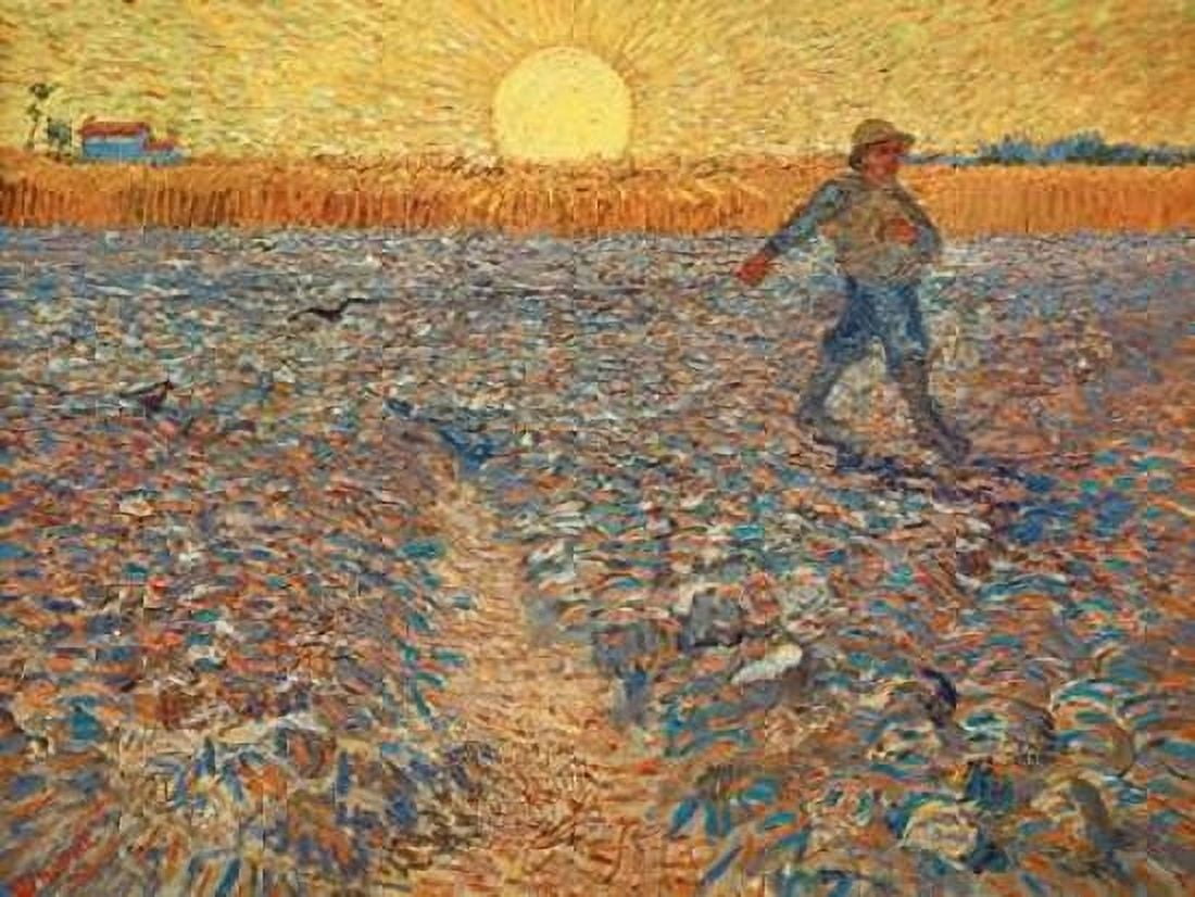 Posterazzi The Sower Canvas Art - Vincent Van gogh (22 x 28)