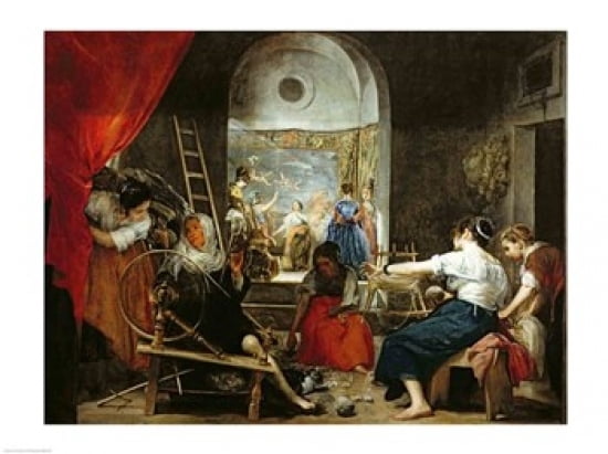 Posterazzi The Spinners Canvas Art - Diego Velazquez (36 x 24)