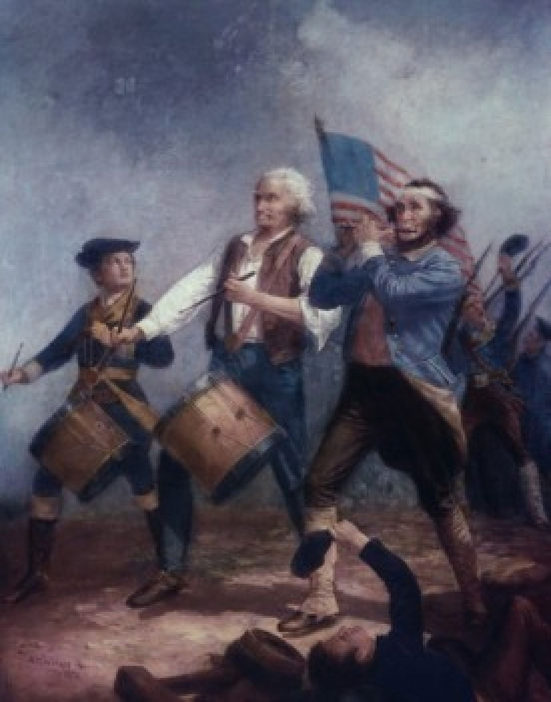 Posterazzi The Spirit Of 76 Archibald M Willard (1836-1918 American) Canvas Art - Archibald M Willard (24 x 36)