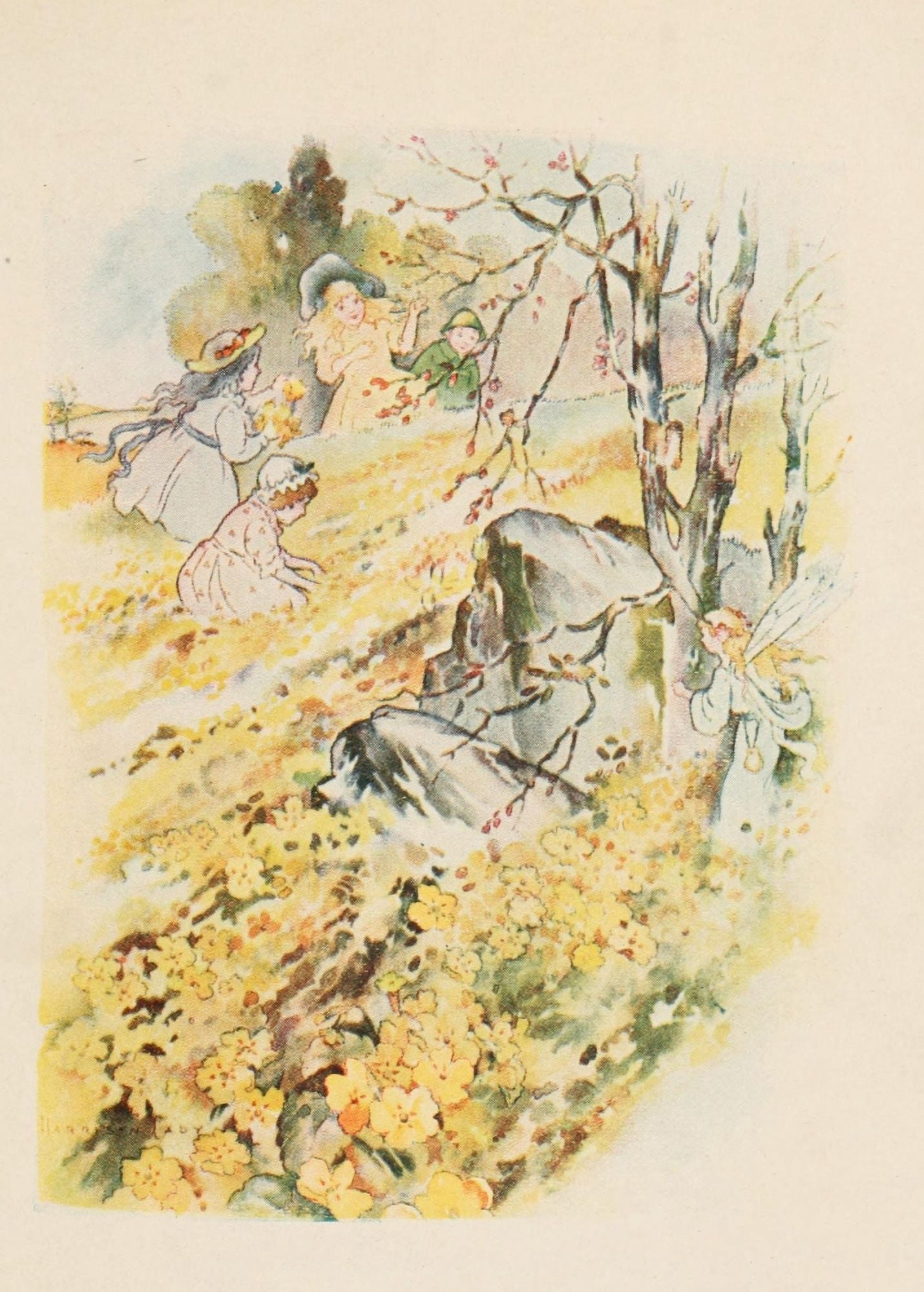 Posterazzi The Spring Cleaning 1908 The Primrose World Canvas Art - Harrison Cady (24 x 36)