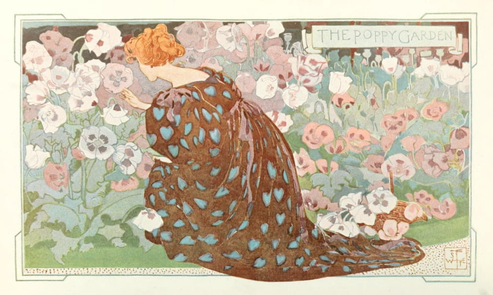 Posterazzi The Studio 1893 The Poppy Garden Canvas Art - Unknown (24 x 36)