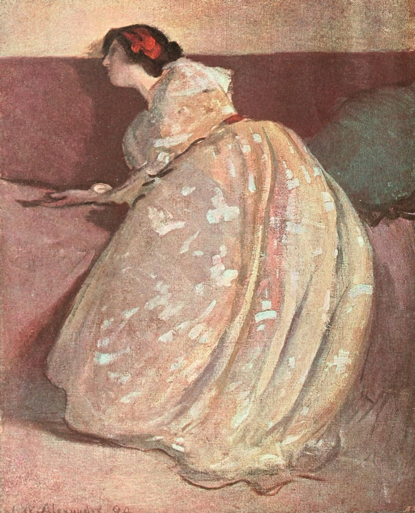 Posterazzi The Studio 1900 Woman Canvas Art - John W Alexander (24 x 36)