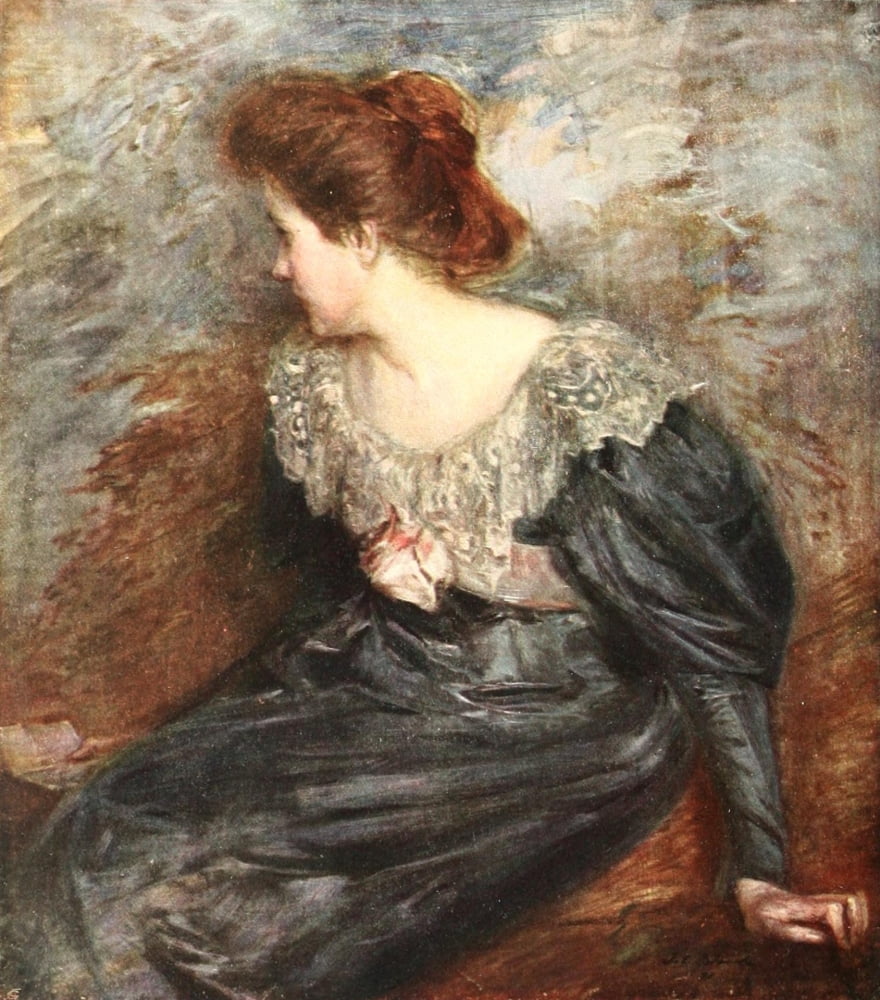Posterazzi The Studio 1903 Woman Canvas Art - Jacques-mile Blanche (24 x 36)