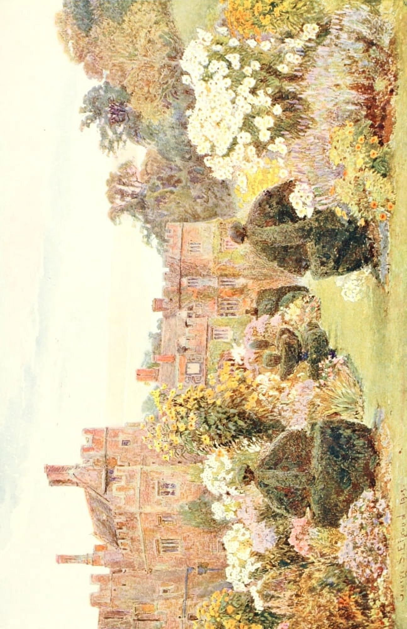 Posterazzi The Studio 1904 Penshurst Kent Canvas Art - George S Elgood (24 x 36)