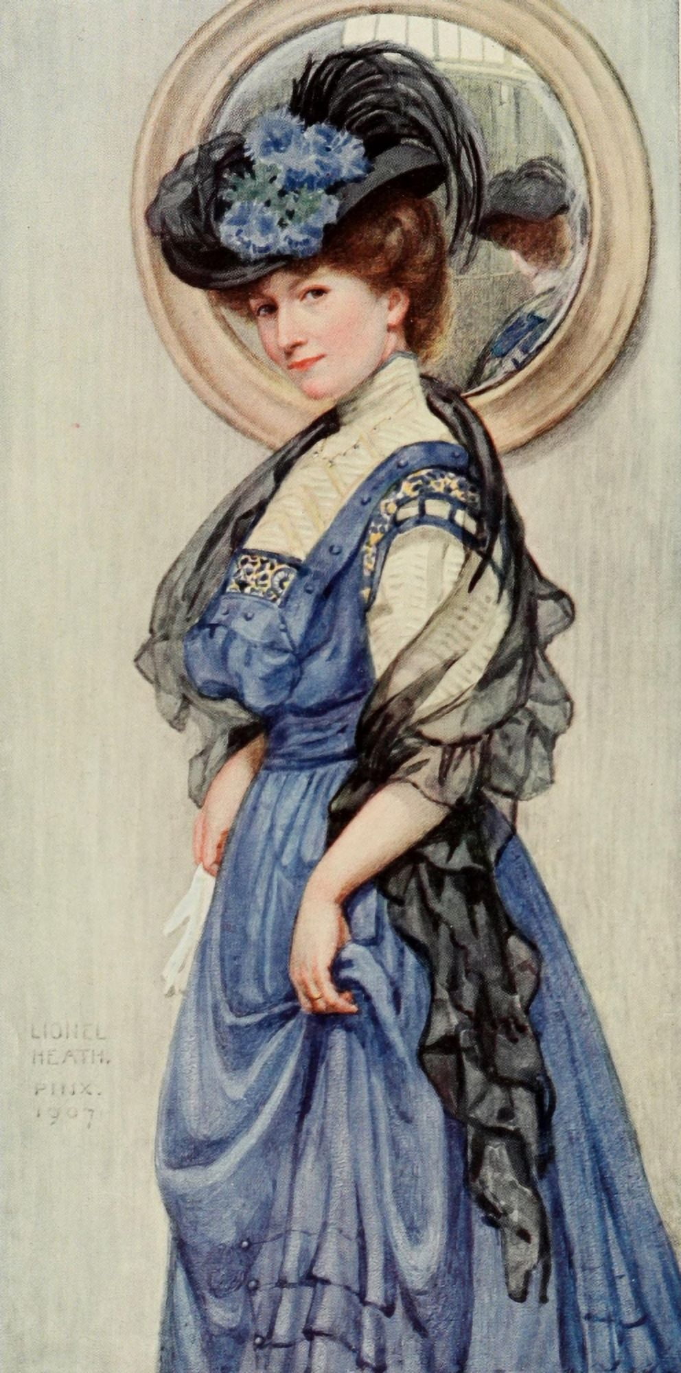 Posterazzi The Studio 1908 The Wife Canvas Art - Hugh Lionel Heath (24 x 36)