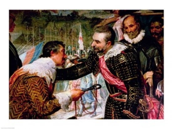 Posterazzi The Surrender of Breda Canvas Art - Diego Velazquez (36 x 24)
