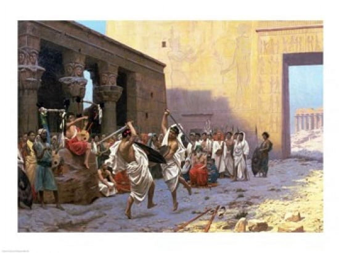 Posterazzi The Sword Dance Canvas Art - Jean leon Gerome (36 x 24)