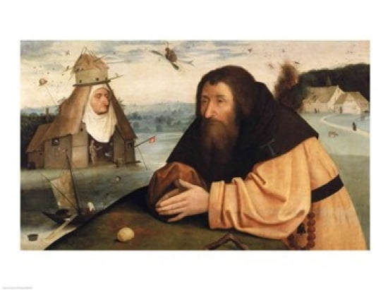 Posterazzi The Temptation of St Anthony Canvas Art - Hieronymus Bosch (36 x 24)