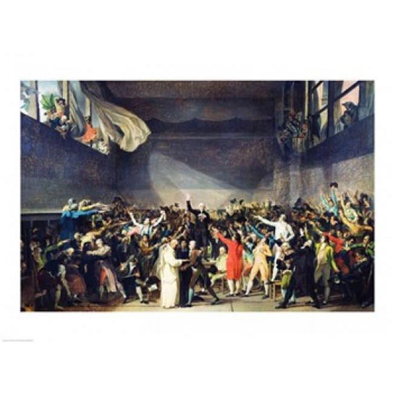 Posterazzi The Tennis Court Oath 20th June 1789 Poster Print by Jacques