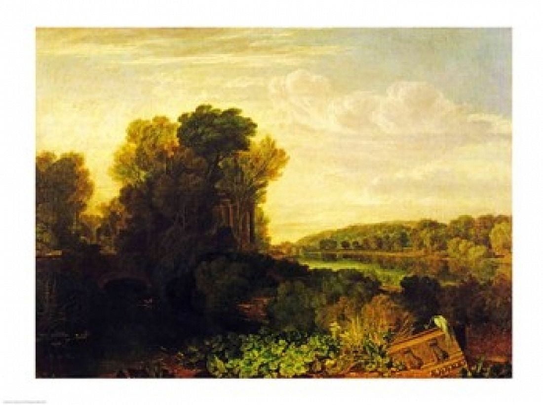 Posterazzi The Thames at Weybridge Canvas Art - JMW Turner (36 x 24)