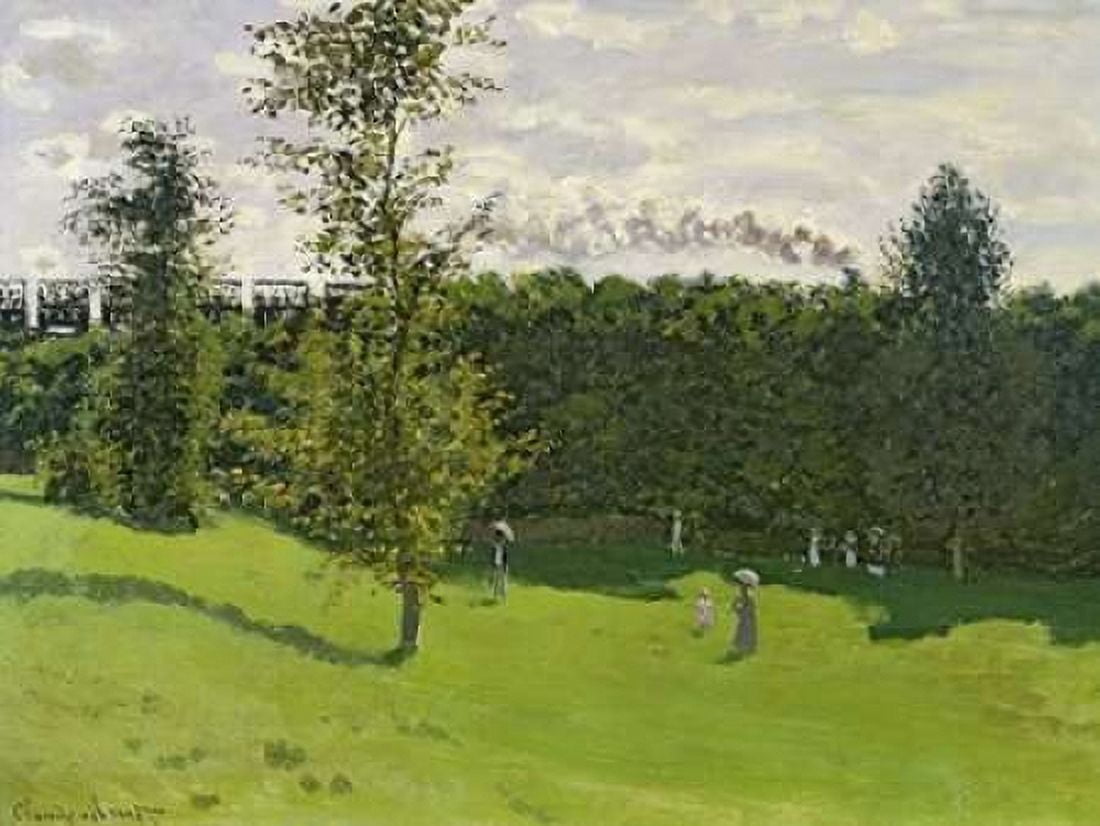 Posterazzi The Train in the Country Canvas Art - Claude Monet (22 x 28)