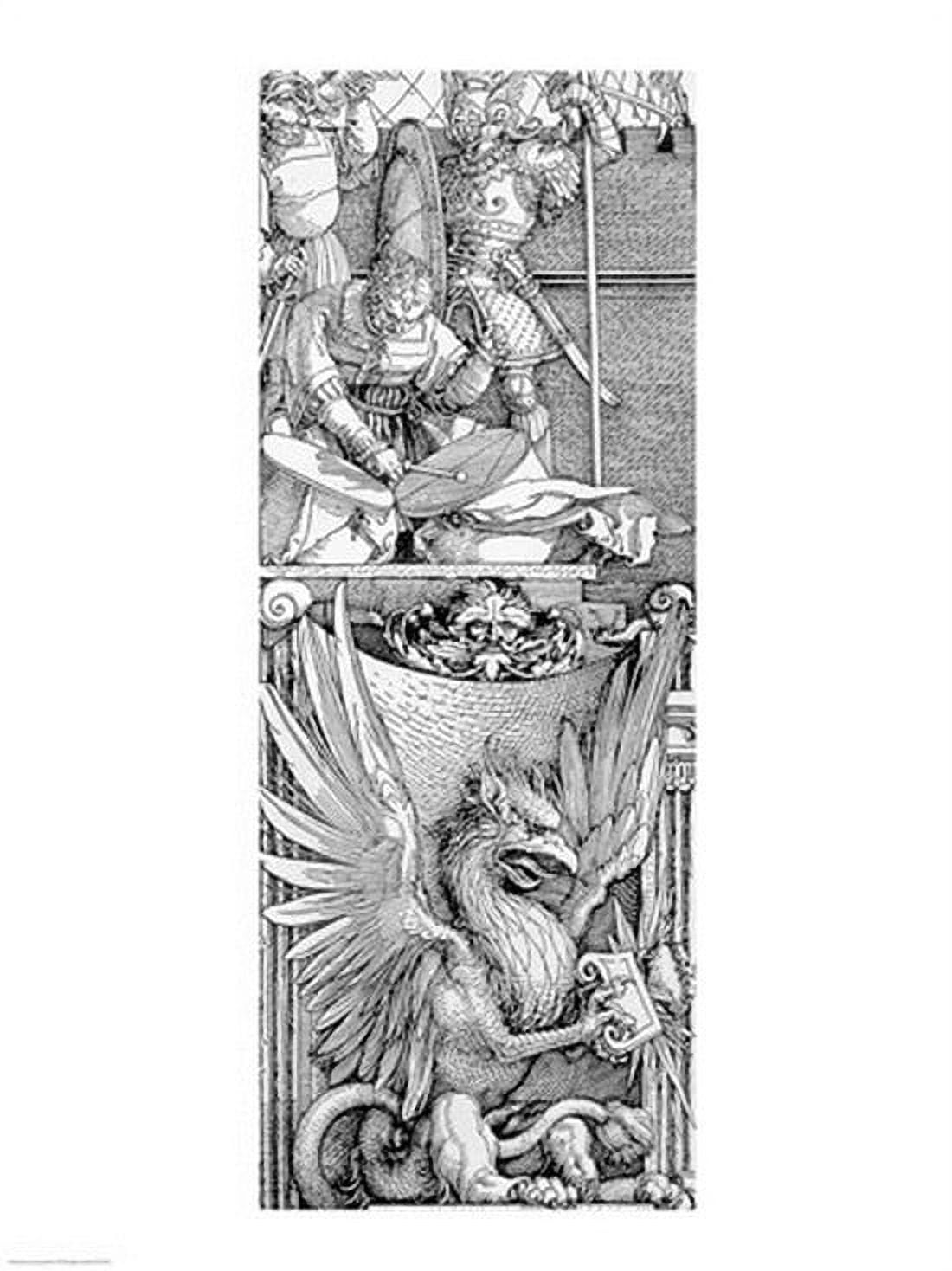 Posterazzi The Triumphal Arch of Emperor Maximilian I detail of pillar Canvas Art - Albrecht Durer (24 x 36)