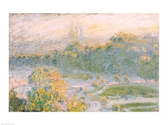 Posterazzi The Tuileries (study) 1875 Canvas Art - Claude Monet (36 x 24)