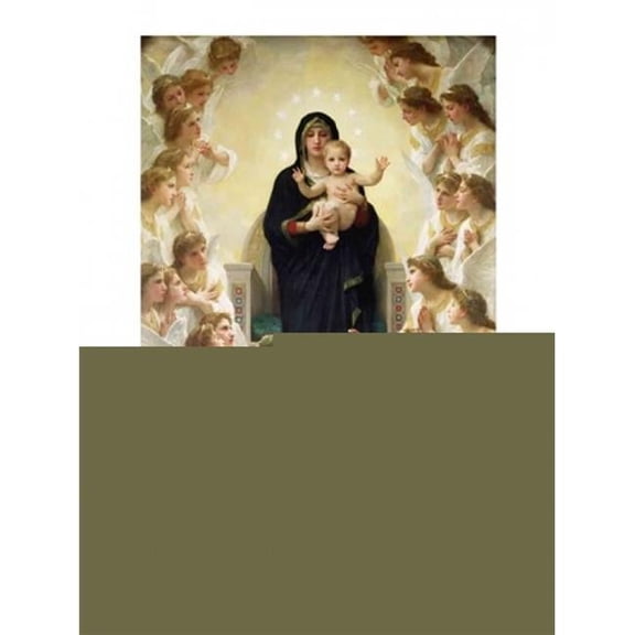 Posterazzi  The Virgin with Angels 1900 Poster Print by William A. Bouguereau - 18 x 24 in.
