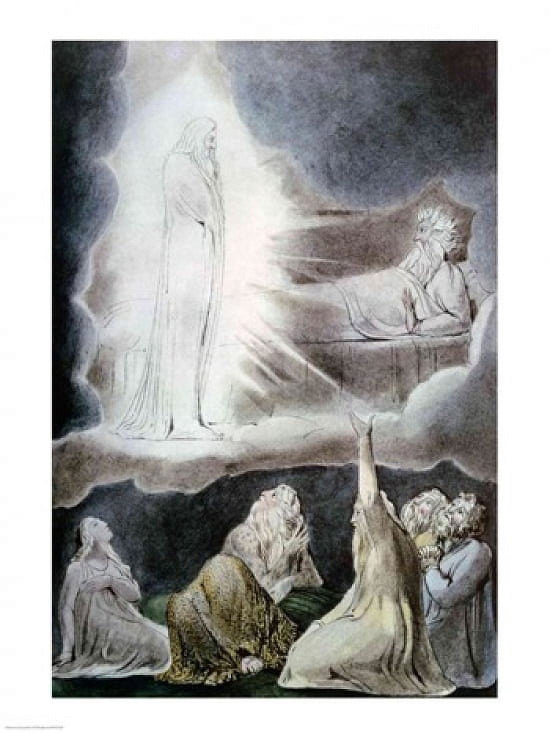 Posterazzi The Vision of Eliphaz 1825 Canvas Art - William Blake (24 x 36)