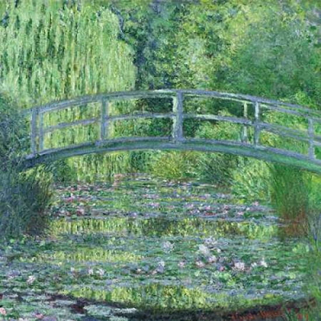 Posterazzi The Waterlily Pond- Green Harmony Canvas Art - Claude Monet (24 x 24)