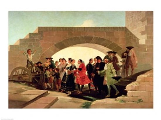 Posterazzi The Wedding Canvas Art - Francisco De Goya (36 x 24)