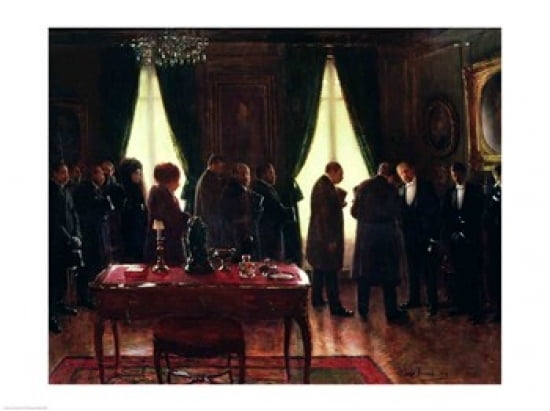Posterazzi The Widower 1910 Canvas Art - Jean Beraud (36 x 24)