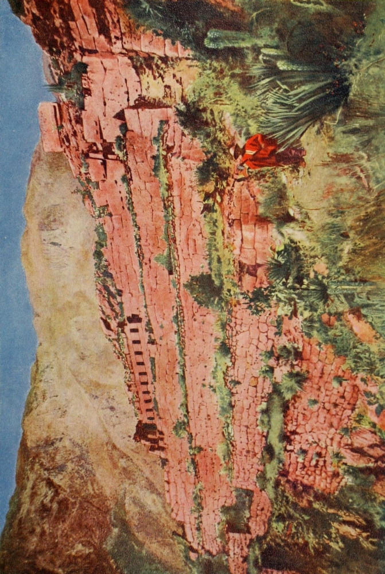 Posterazzi The Wonders of the World 1910 Ollantaytambo Peru Canvas Art - GH Edwards (24 x 36)