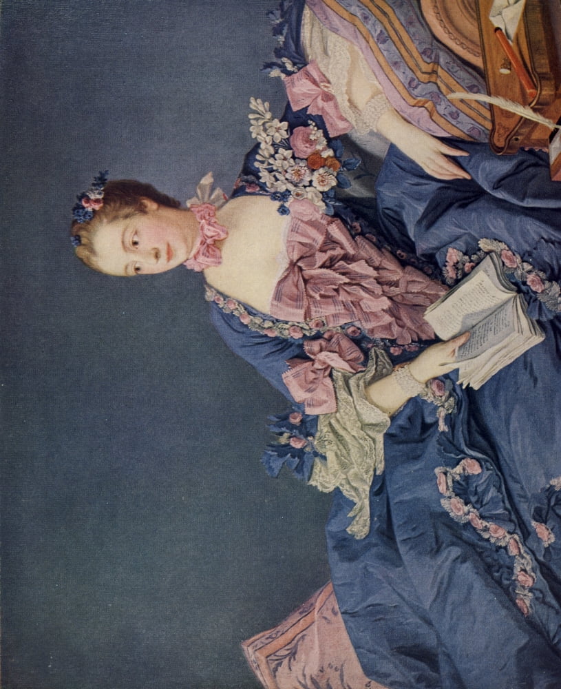 Posterazzi The Worlds Greatest Paintings 1934 Madame de Pompadour Canvas Art - FranÔø?ois Boucher (24 x 36)
