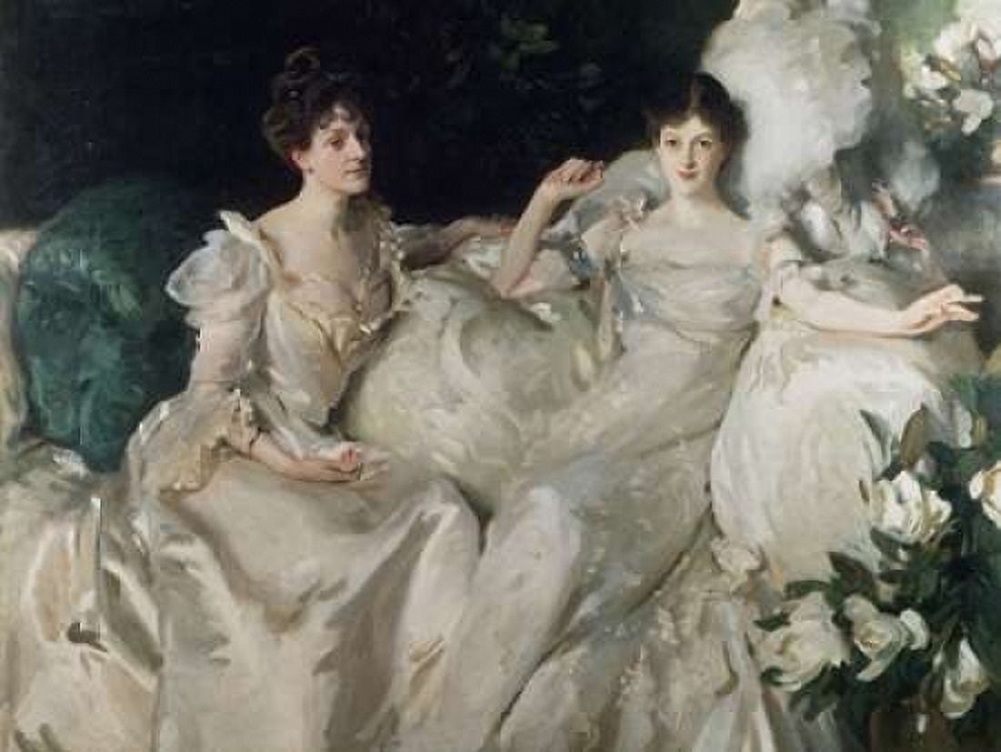 Posterazzi The Wyndham Sisters Canvas Art - John Singer Sargent (22 x 28)