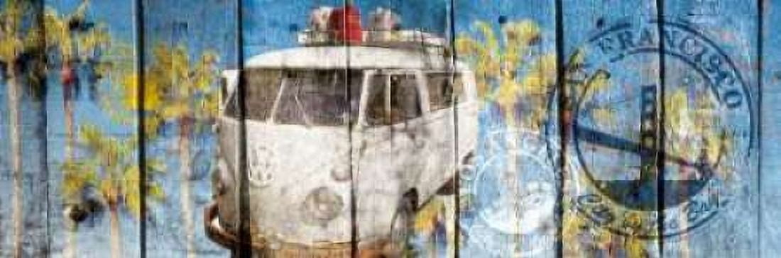 Posterazzi The beach van Canvas Art - Bresso Sola (12 x 36)