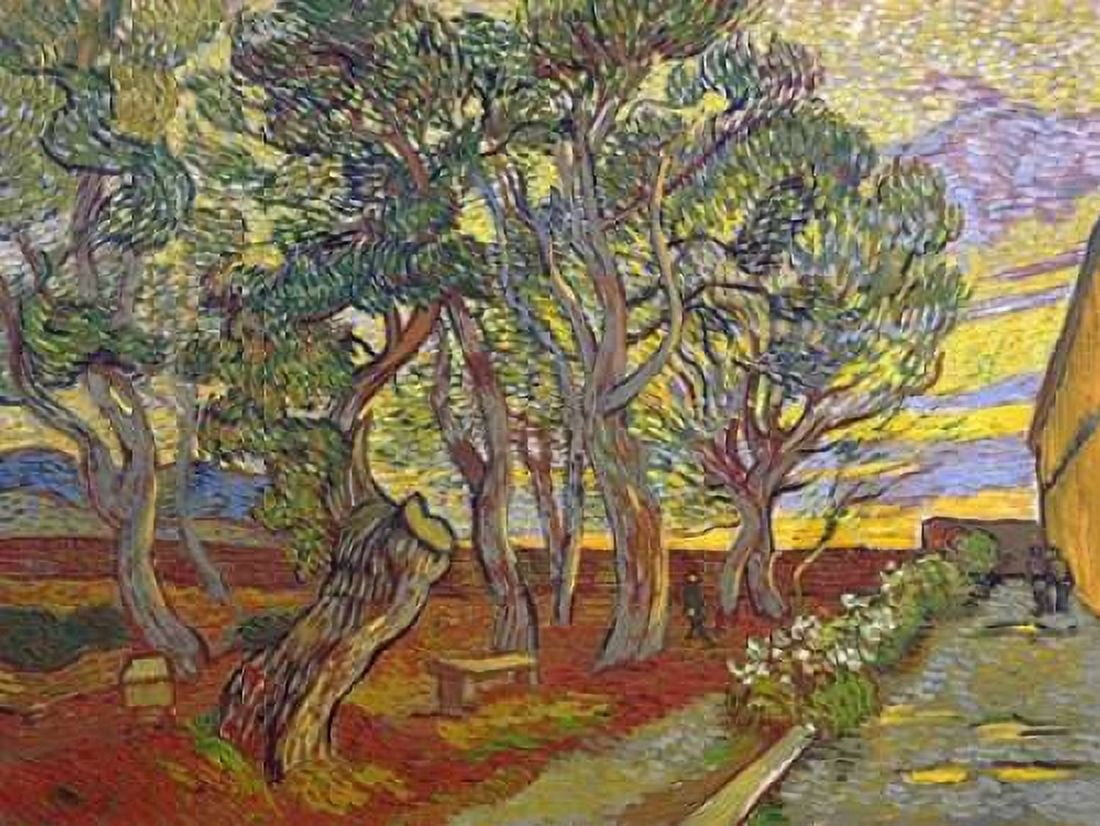 Posterazzi The garden of Saint Pauls Hospital Canvas Art - Vincent van Gogh (22 x 28)