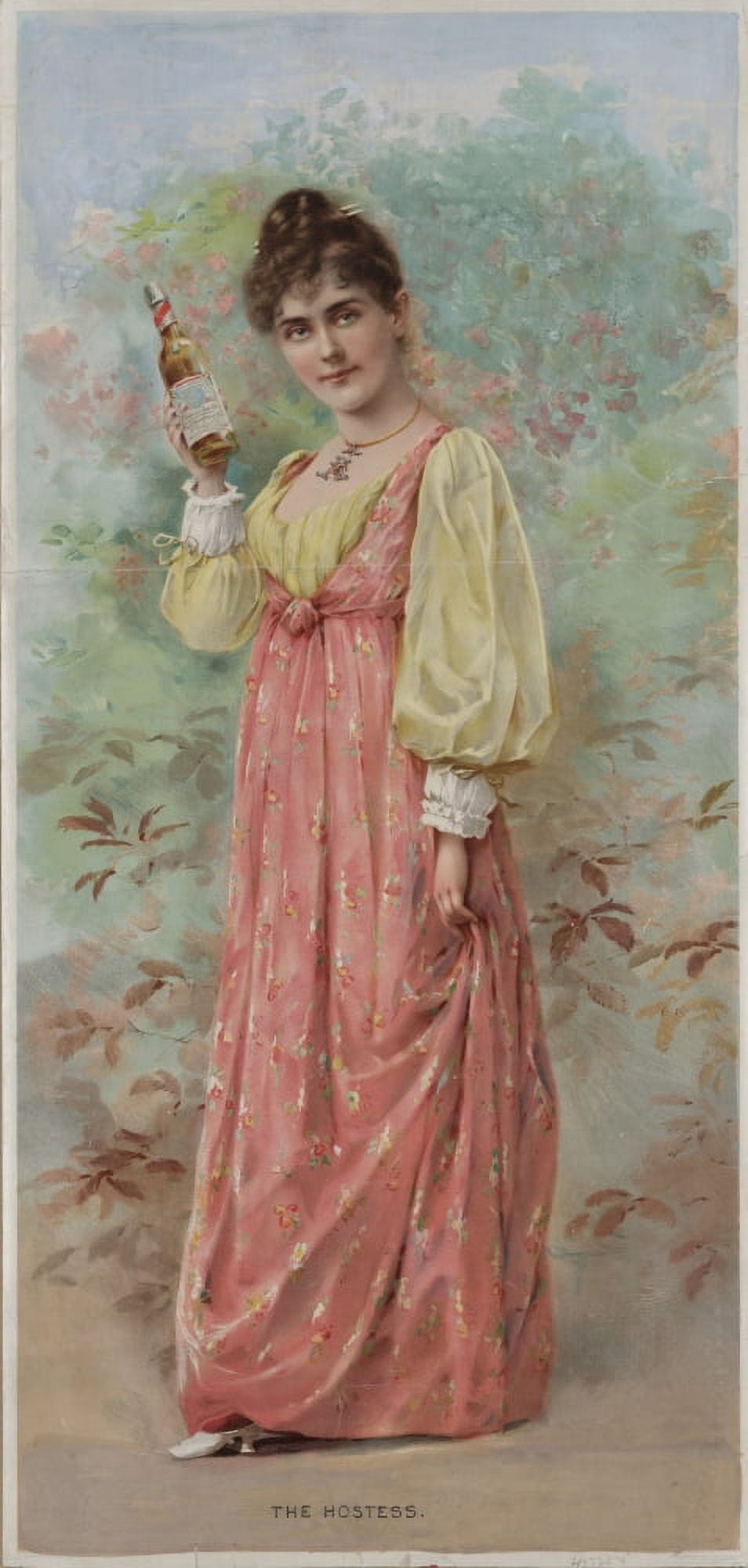 Posterazzi The hostess (Budweiser lager bier) c1892 Canvas Art - Unknown (24 x 36)