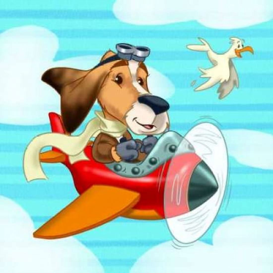 Posterazzi The pilot puppy Canvas Art - A - Perez Alvez (24 x 24)