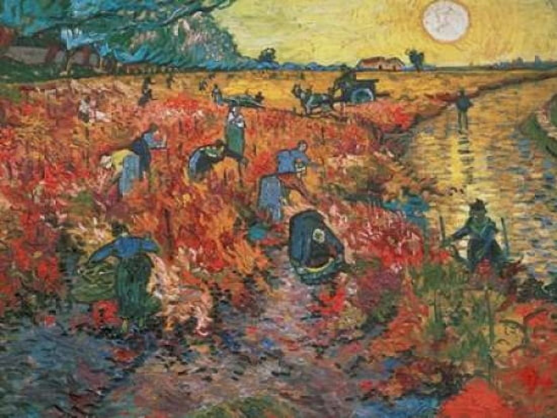 Posterazzi The red Vineyard at Arles Canvas Art - Vincent Van gogh (22 x 28)