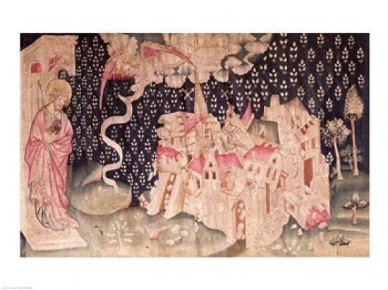 Posterazzi The second angel announces the fall of Babylon Canvas Art - Nicolas Bataille (36 x 24)