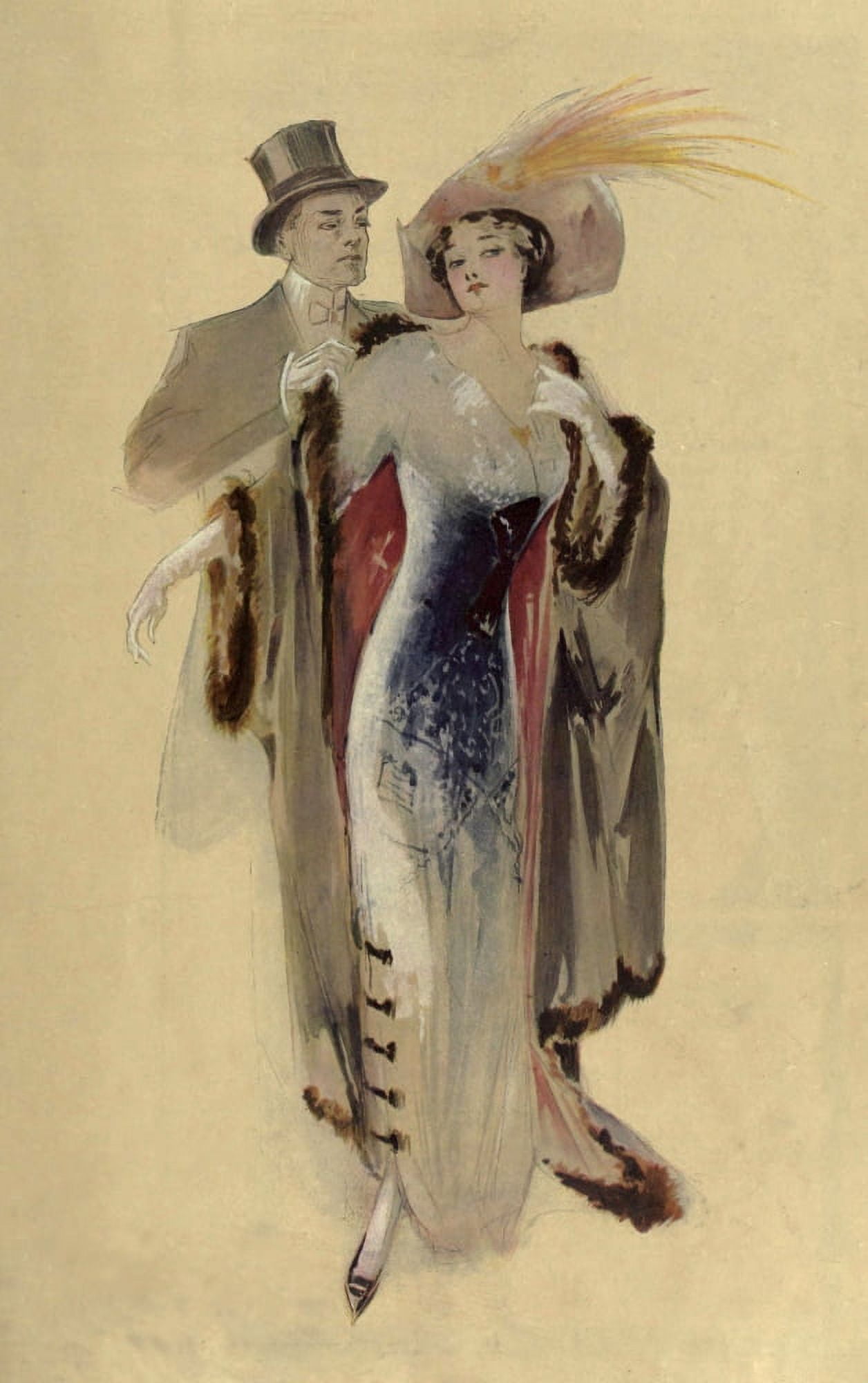 Posterazzi Theatre Magazine 1912 Couple Canvas Art - Unknown (24 x 36)