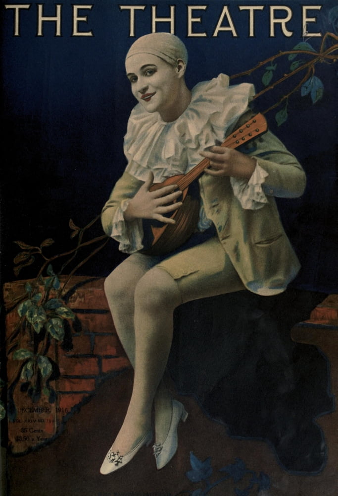 Posterazzi Theatre Magazine 24 1916 Pierrot Canvas Art - Unknown (24 x 36)