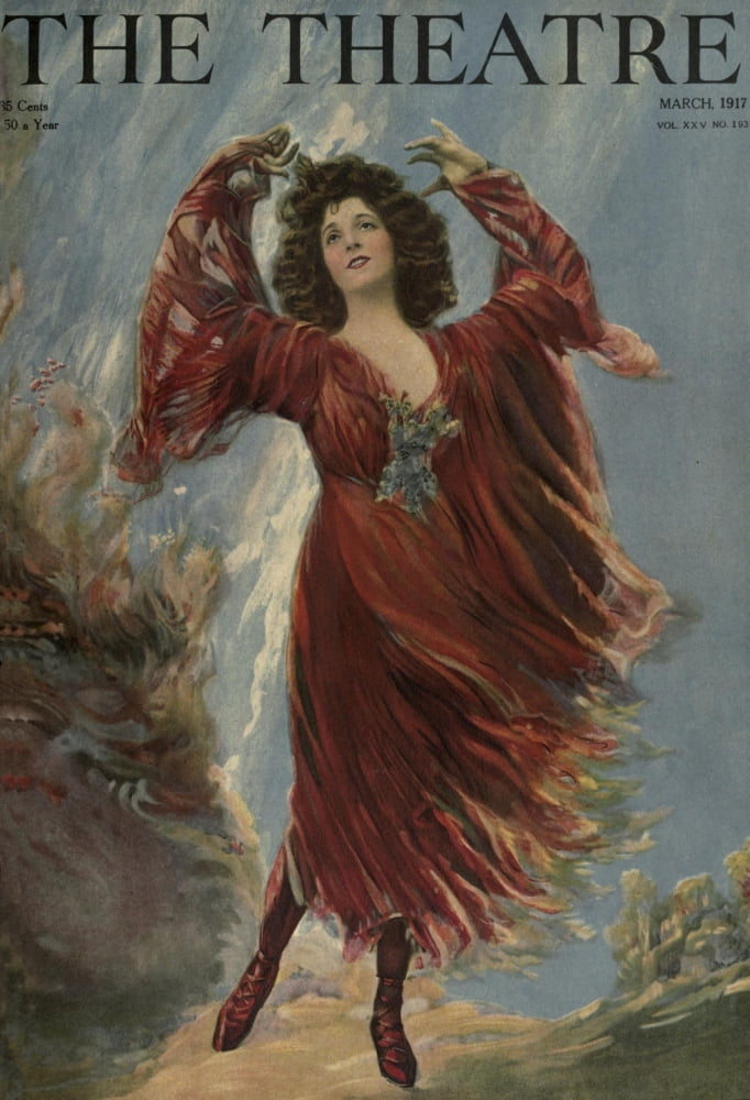 Posterazzi Theatre Magazine 25 1917 Dancer Canvas Art - Unknown (24 x 36)